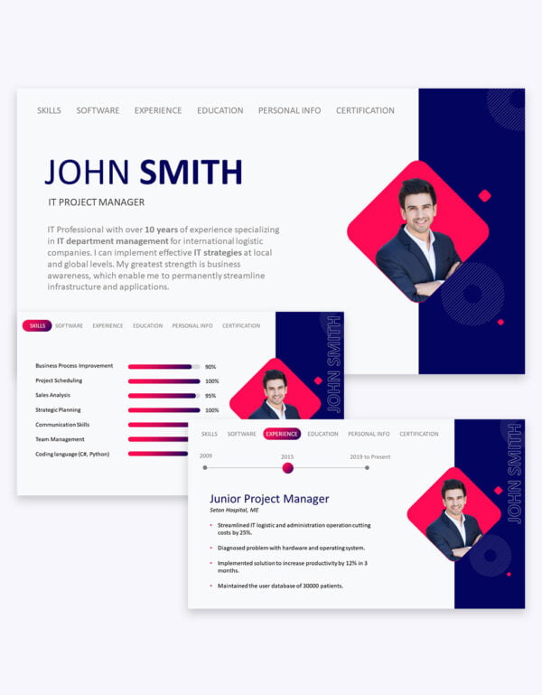 Free Video Resume Template 1