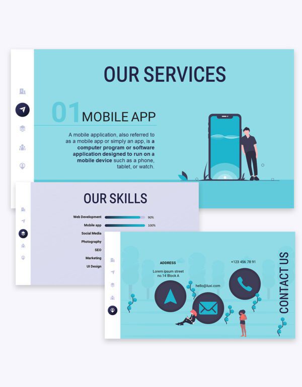 PPT Animated Corporate Profile Template 1