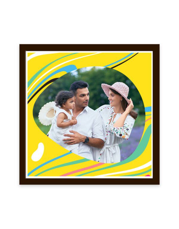 Canvas - Couples Abstract Flower Yellow