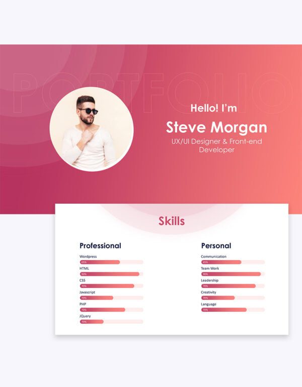PPT Video Resume Template 4
