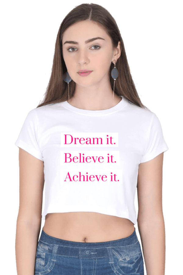 Female Crop Top | Positive Quote