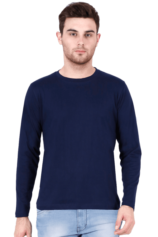Male Round Neck Full Sleeve | Navy Blue