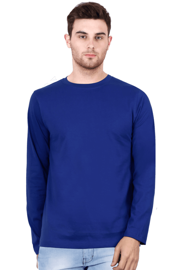 Male Round Neck Full Sleeve | Royal Blue