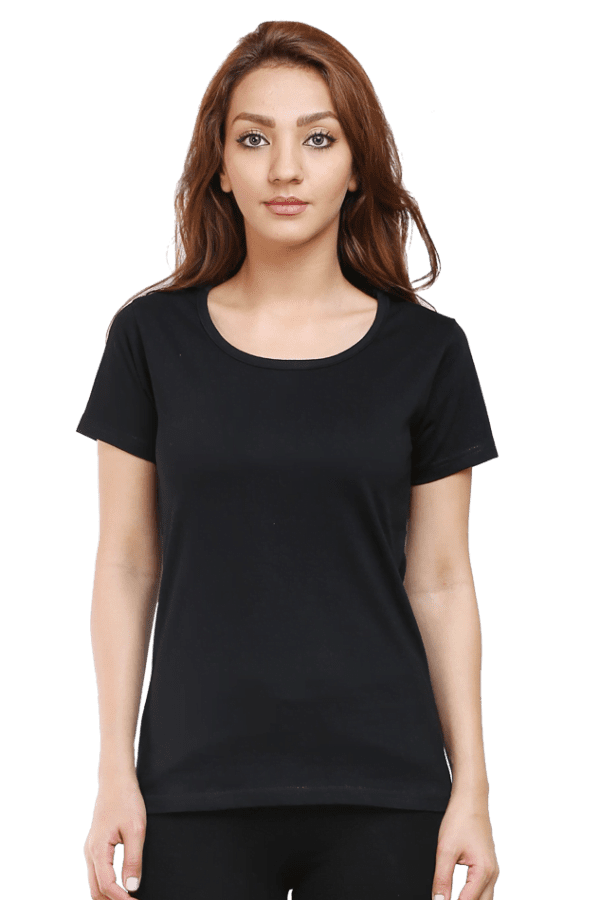 Female Round Neck Half Sleeve Classic | Black