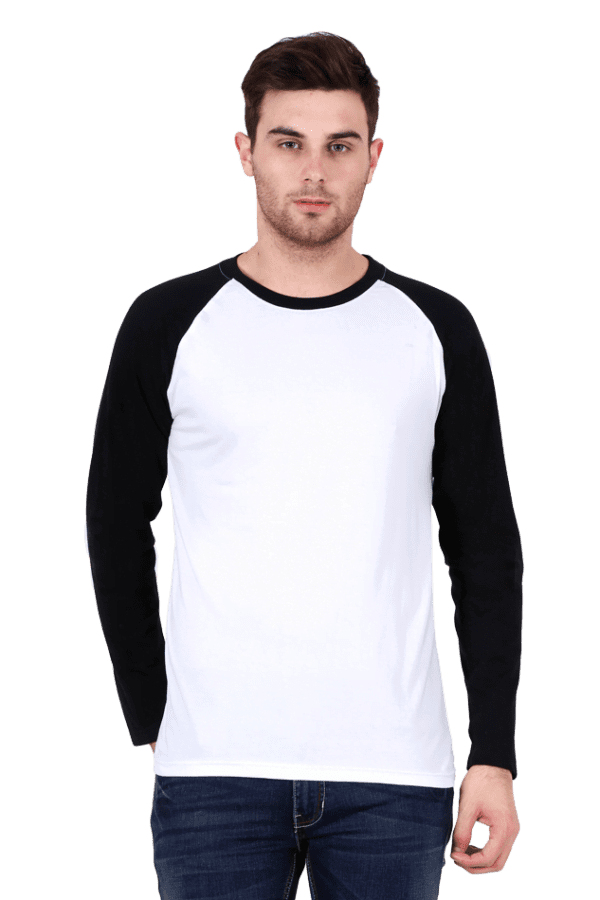 Male Raglan Full Sleeve | Black White