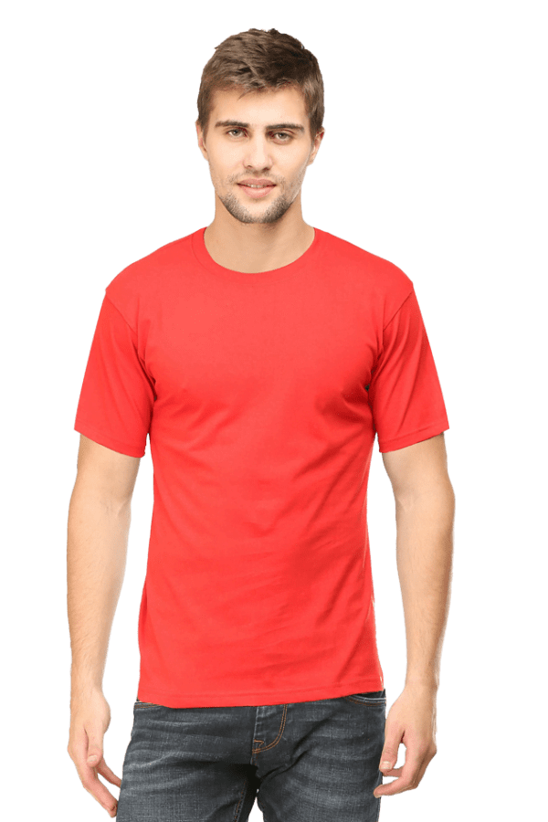 Male Round Neck Half Sleeve Classic | Red