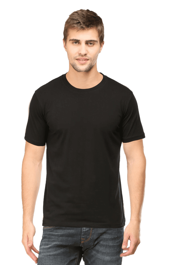 Male Round Neck Half Sleeve Classic | Black