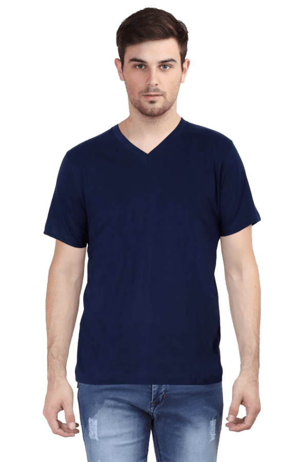 Male Vneck Half Sleeve | Navy Blue