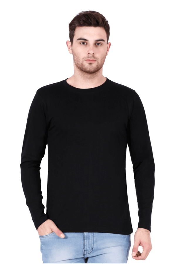Male Round Neck Full Sleeve | Black