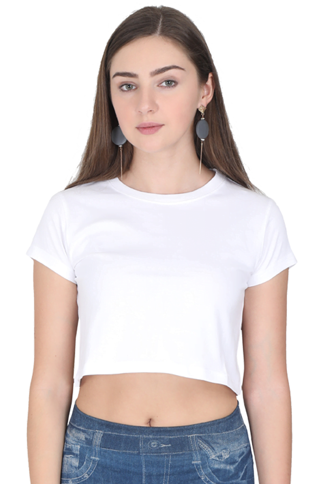 Female Crop Top | White – SHANSDESIGN