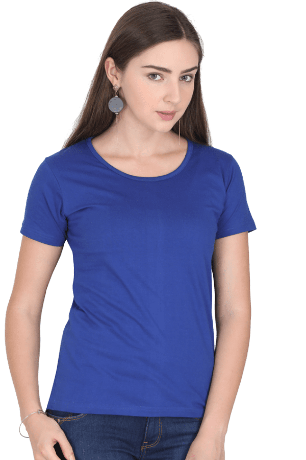 Female Round Neck Half Sleeve Classic | Royal Blue