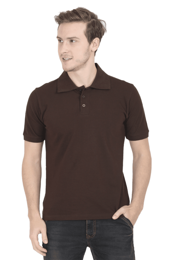 Male Polo Half Sleeve | Coffee Brown