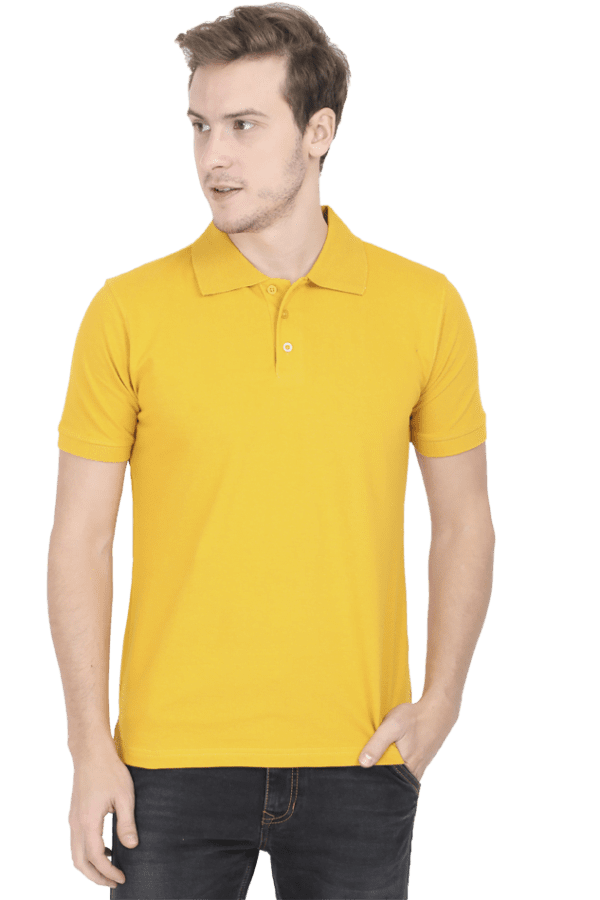 Male Polo Half Sleeve | Mustard Yellow