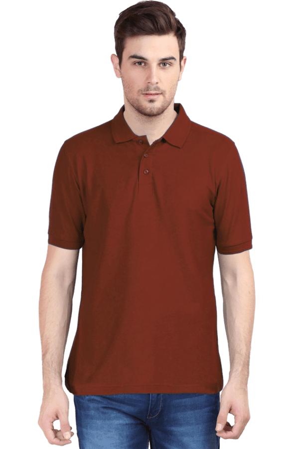Male Polo Half Sleeve | Brick Red