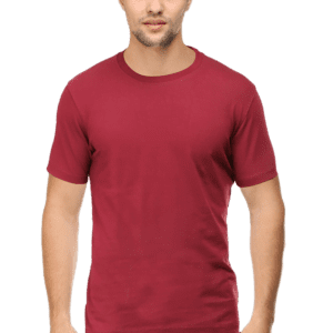 Male Round Neck Half Sleeve Classic | Maroon
