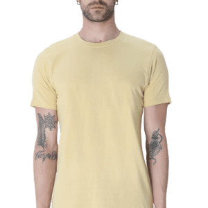 Male Round Neck Half Sleeve Classic | Beige