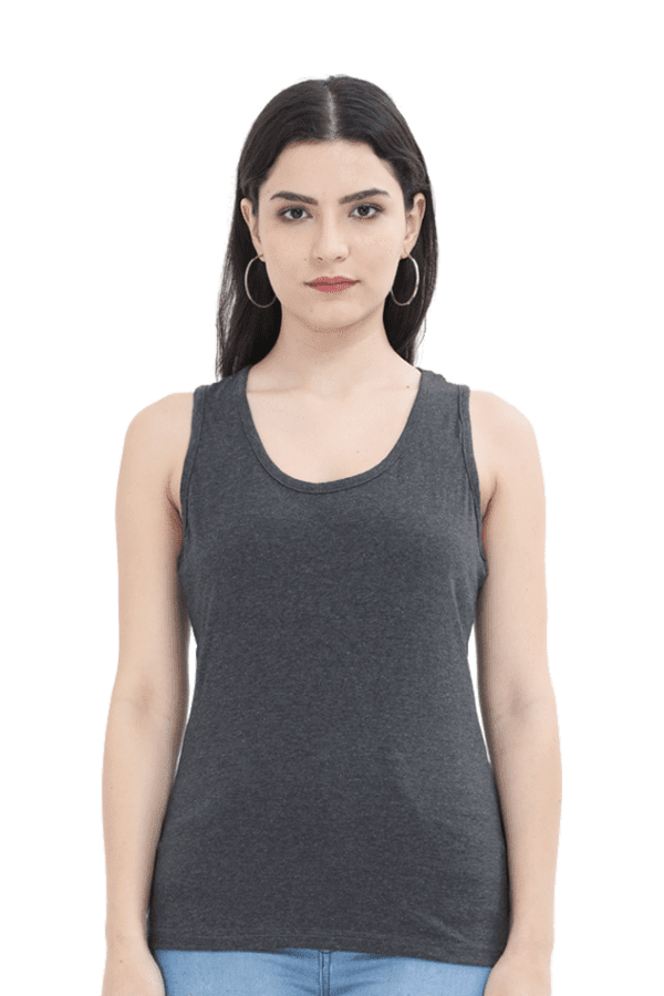 Female Tank Top | Charcoal Melange
