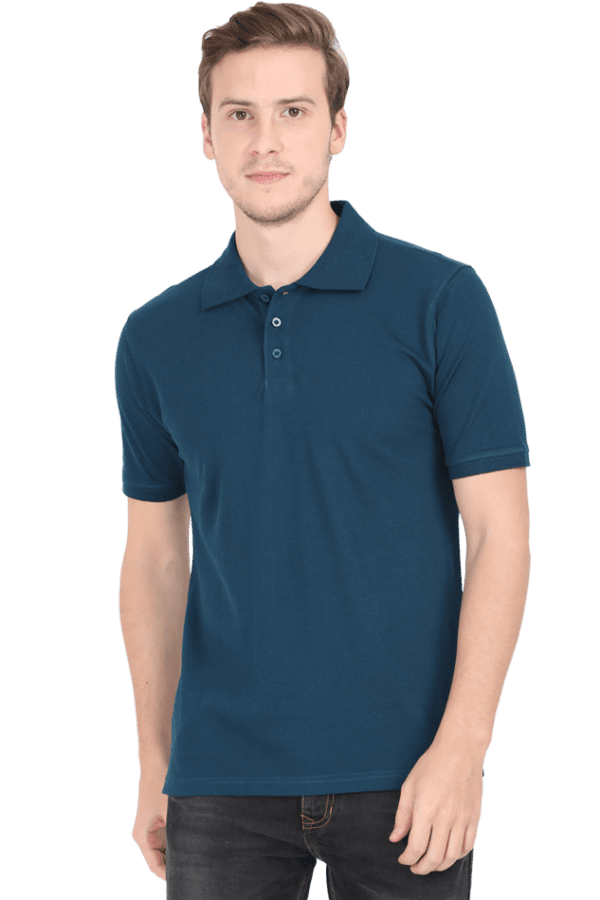 Male Polo Half Sleeve | Petrol Blue