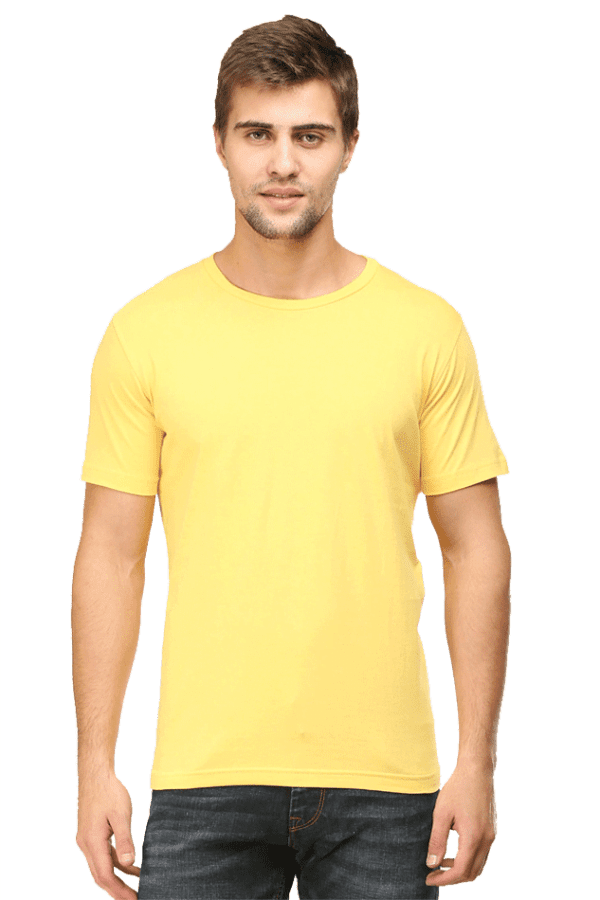 Male Round Neck Half Sleeve Classic | Yellow