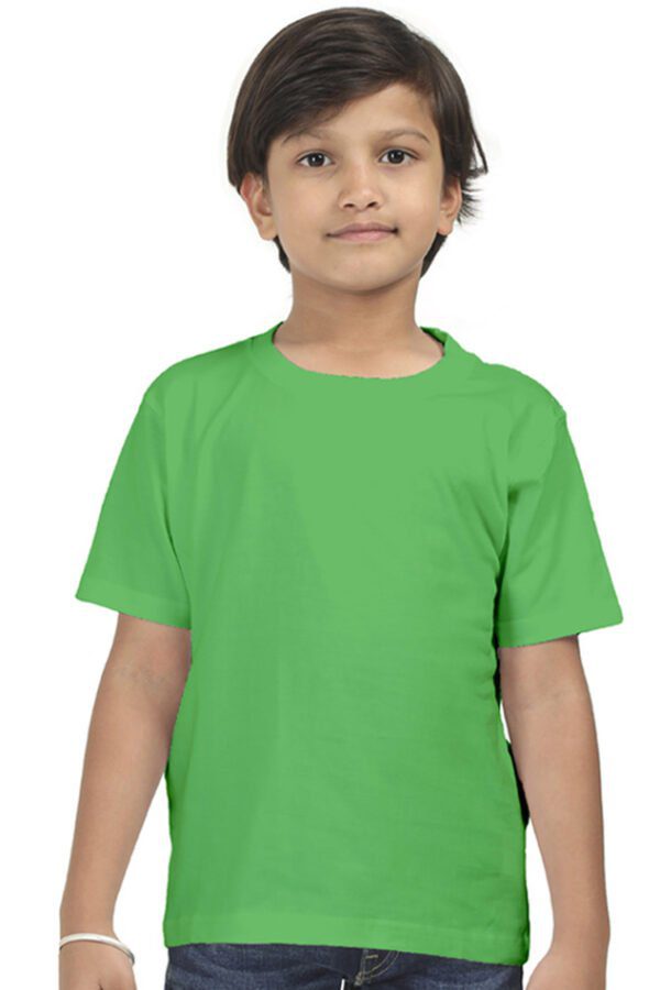 Boy Round Neck Half Sleeve Classic | Flag Green