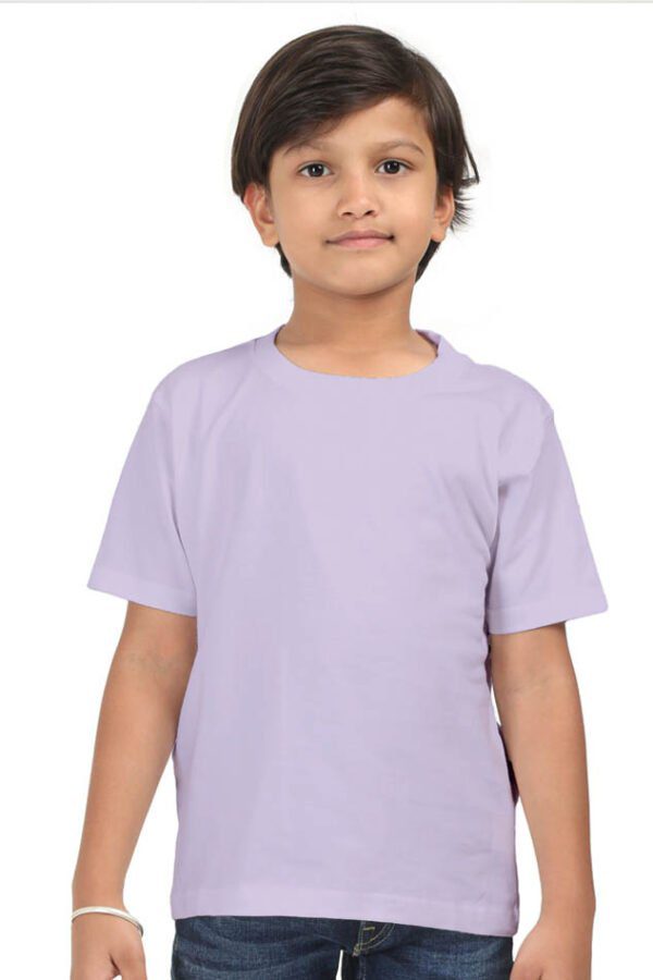 Boy Round Neck Half Sleeve Classic | Lavender