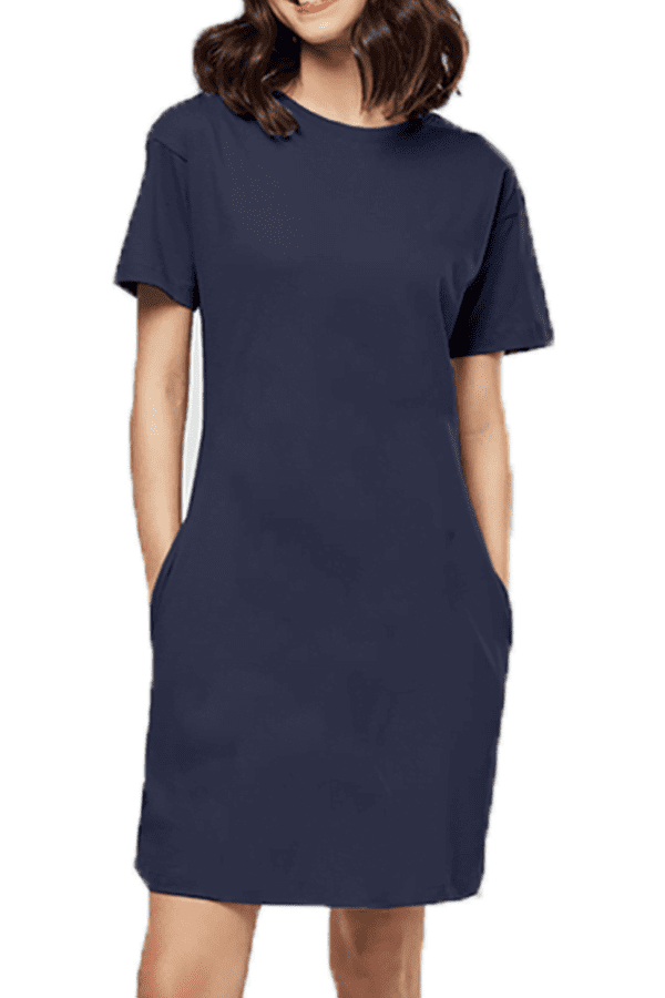 Female T-Shirt Dress | Navy Blue