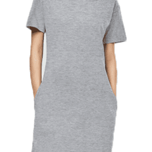 Female T-Shirt Dress | Grey Melange