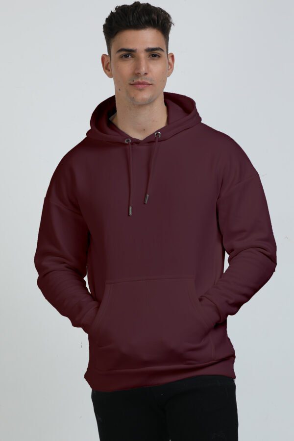 Unisex Oversized Hooded Sweatshirt | Maroon