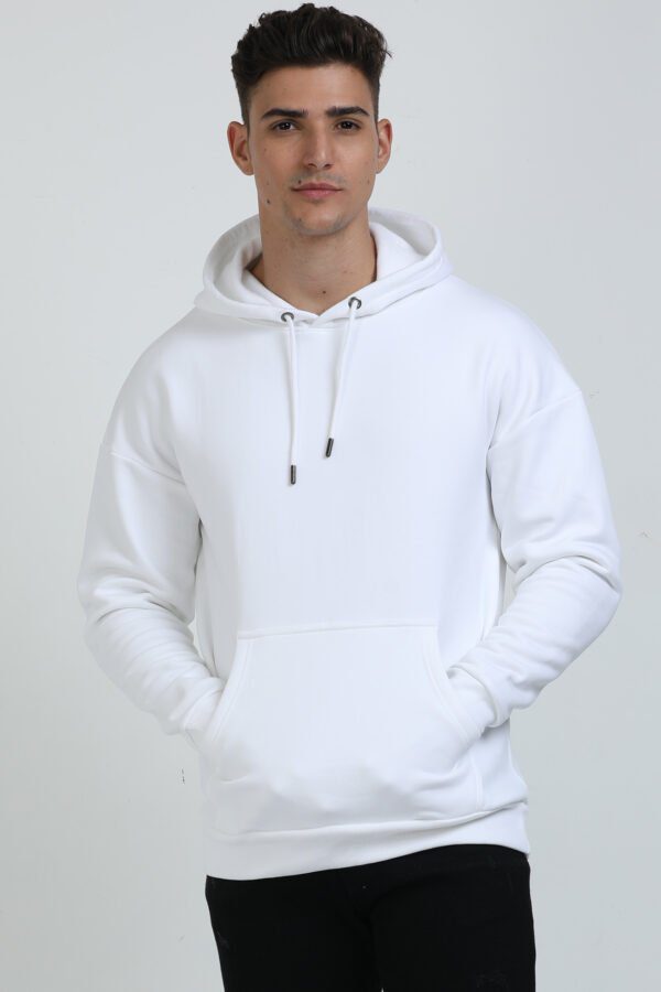 Unisex Oversized Hooded Sweatshirt | White