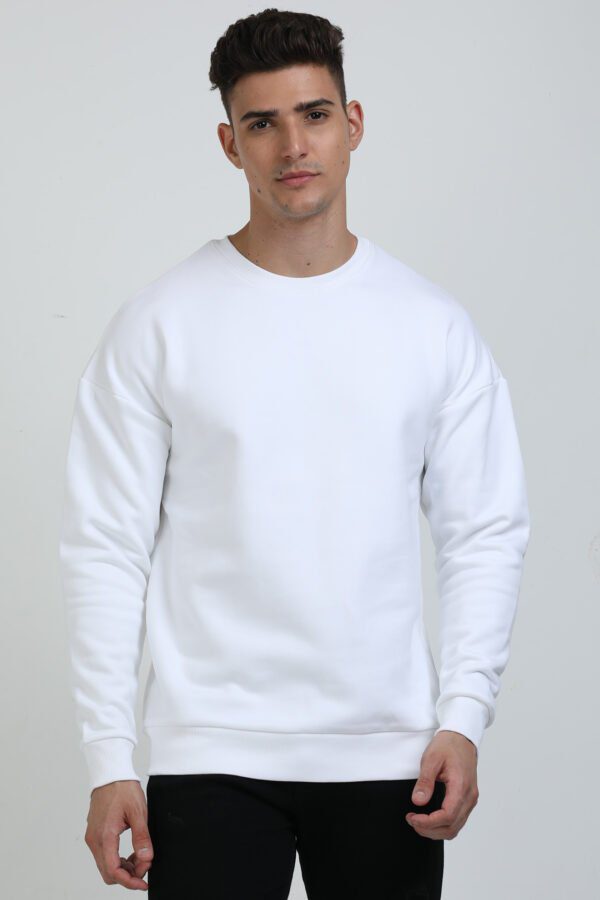 Unisex Oversized Sweatshirts | White