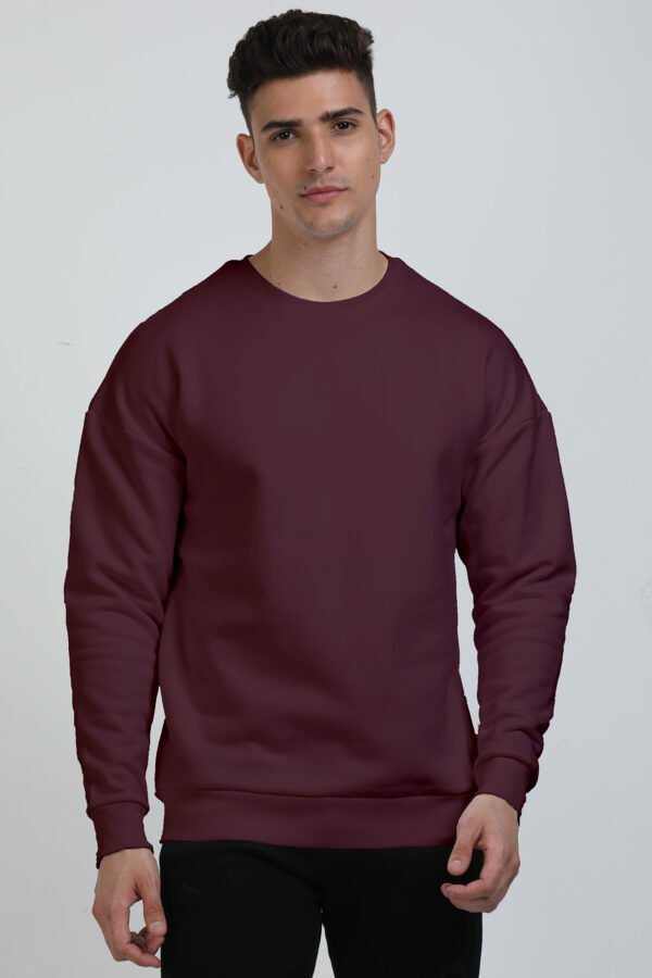 Unisex Oversized Sweatshirts | Maroon