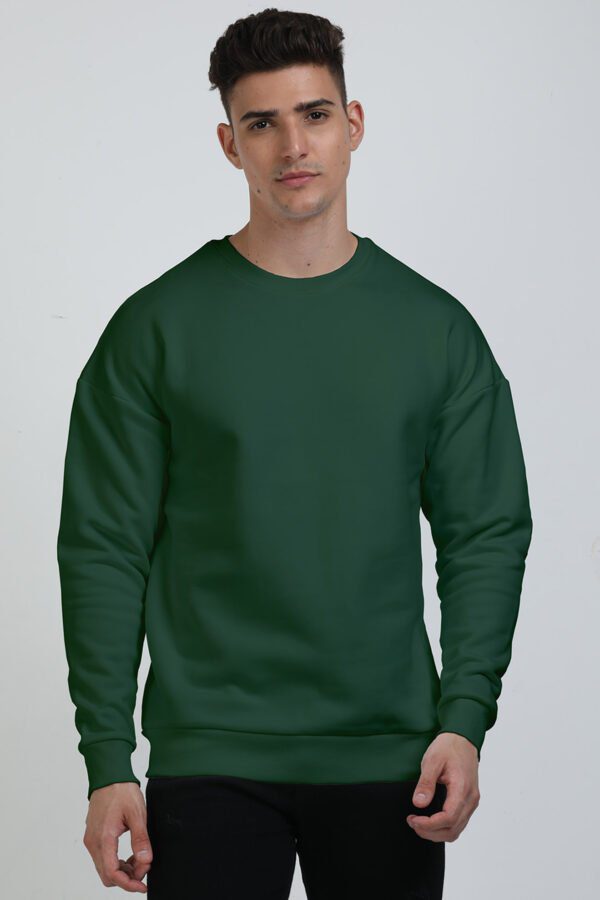 Unisex Oversized Sweatshirts | Bottle Green