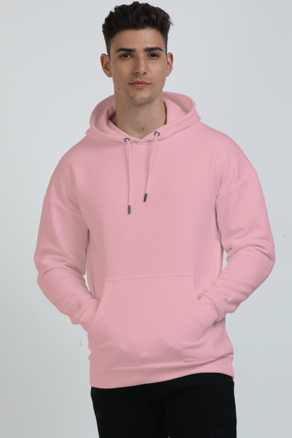 Unisex Oversized Hooded Sweatshirt | Light Baby Pink