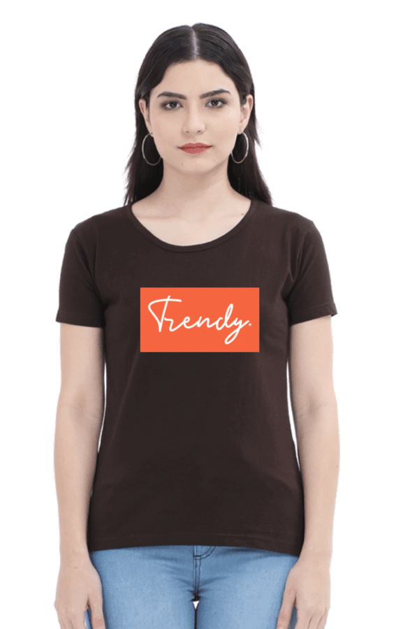 Female Round Neck Half Sleeve Classic | Trendy
