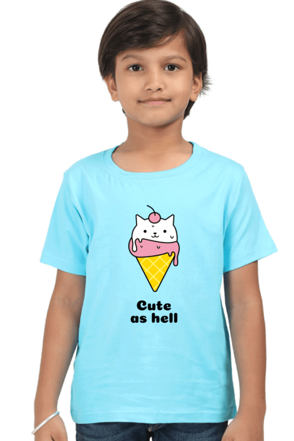 Boy Round Neck Half Sleeve Classic | Cute as Hell