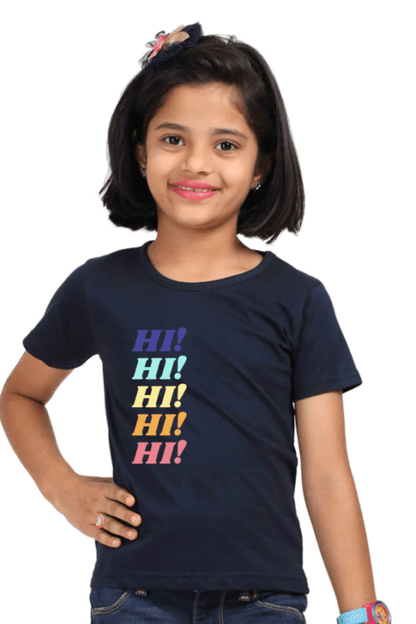 Girl Round Neck Half Sleeve Classic | HI
