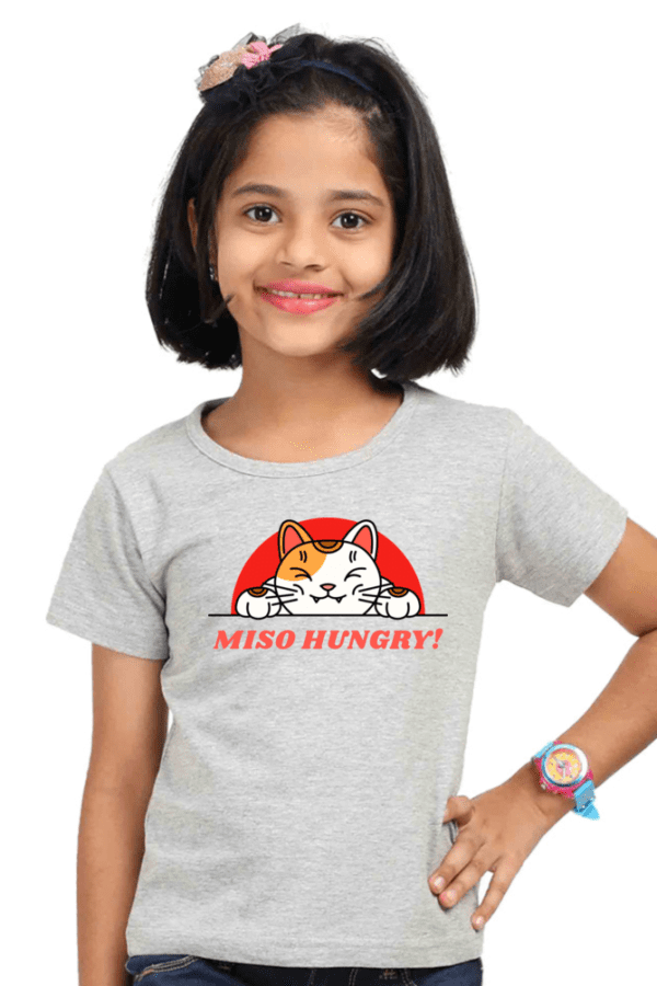 Girl Round Neck Half Sleeve Classic | MISO HUNGRY