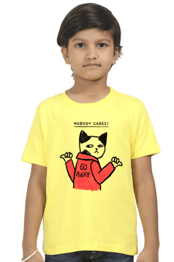Boy Round Neck Half Sleeve Classic | No body cares