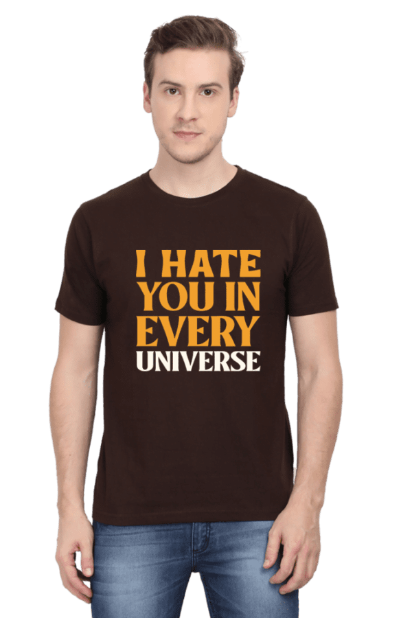 Male Round Neck Half Sleeve Classic | I hate You