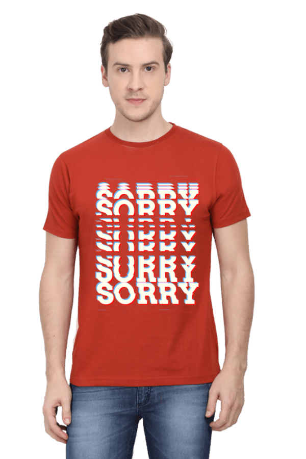 Male Round Neck Half Sleeve Classic | Sorry