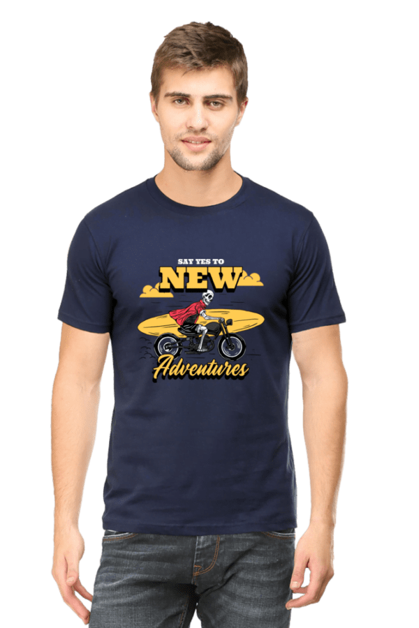 Male Round Neck Half Sleeve Classic | New Adventure