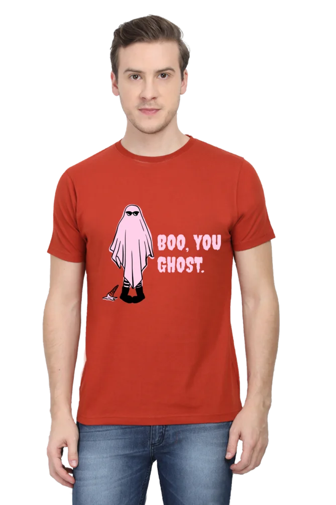 Male Round Neck Half Sleeve Classic | Boo you Ghost - Image 2