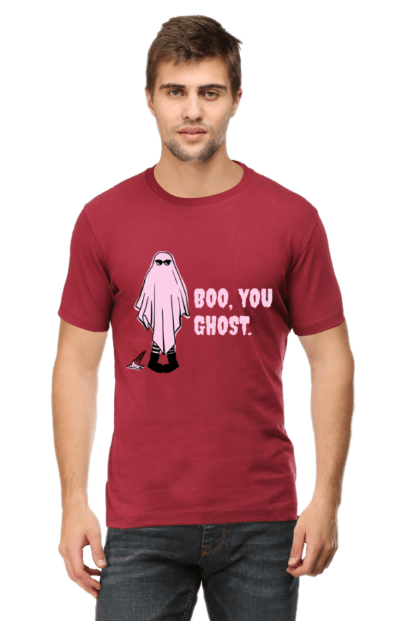 Male Round Neck Half Sleeve Classic | Boo you Ghost