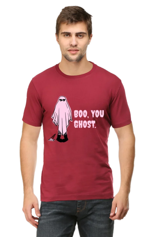 Male Round Neck Half Sleeve Classic | Boo you Ghost