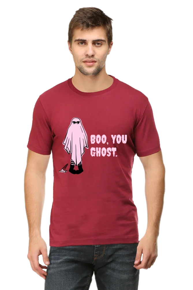 Male Round Neck Half Sleeve Classic | Boo you Ghost