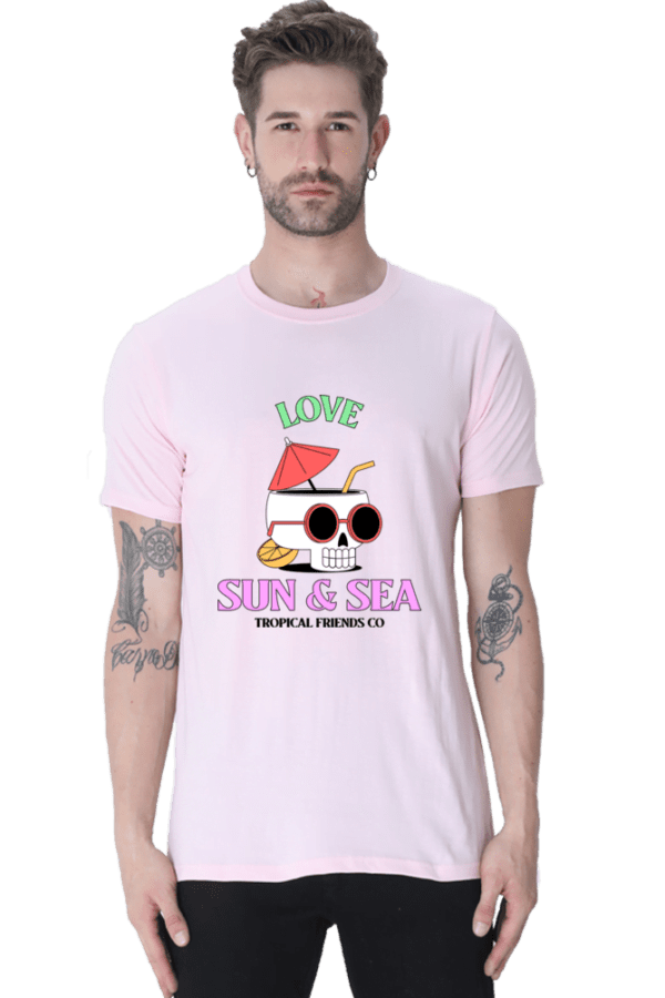 Male Round Neck Half Sleeve Classic | Love Sun and Sea