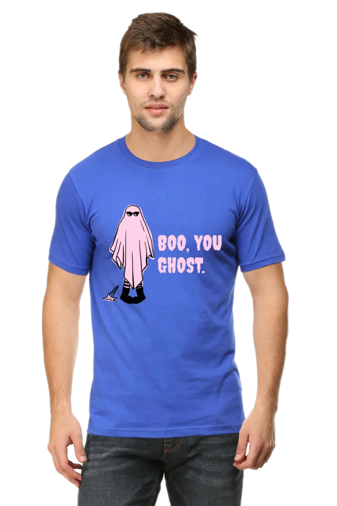Male Round Neck Half Sleeve Classic | Boo you Ghost - Image 8
