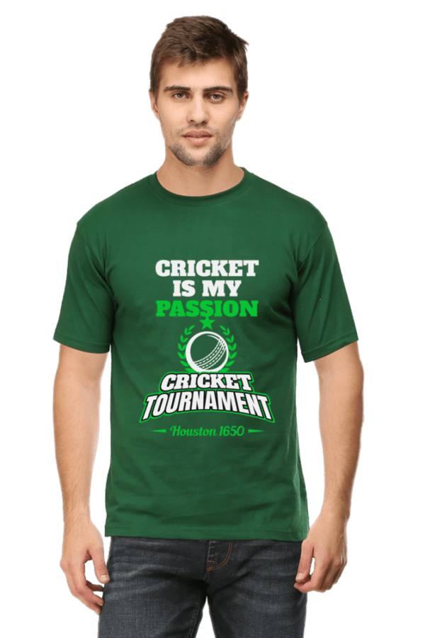 Male Round Neck Half Sleeve Classic | Cricket is my Passion