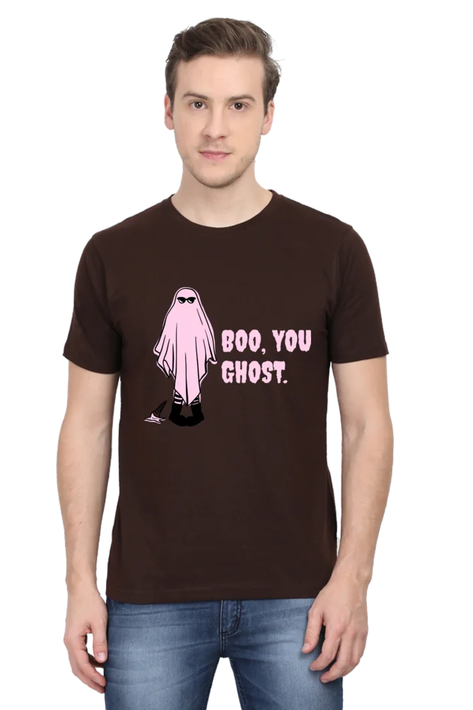 Male Round Neck Half Sleeve Classic | Boo you Ghost - Image 4