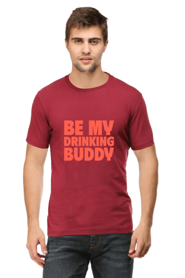 Male Round Neck Half Sleeve Classic | Drinking Buddy
